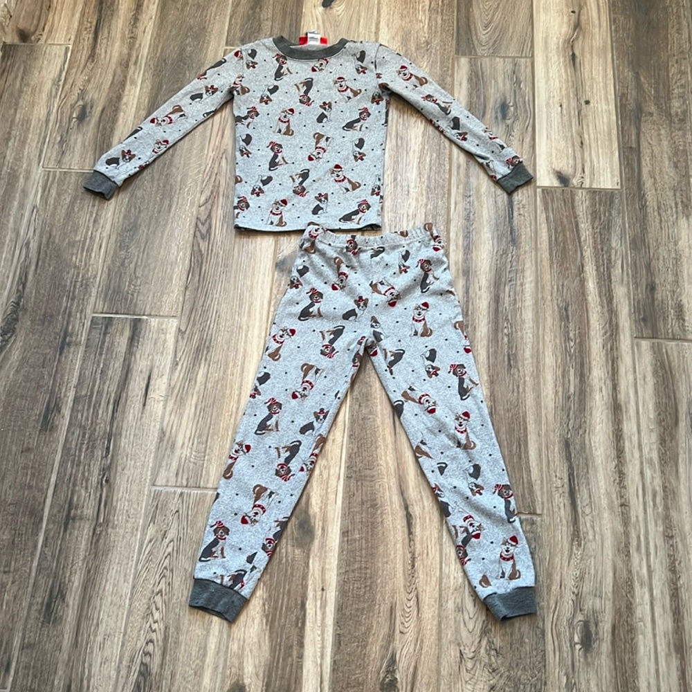Holiday Dog Pajama Set Size 6